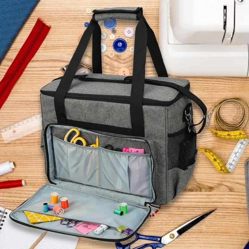  Oxford Cloth Sewing Machine Storage Bag Large Capacity Multi-functional Portable Travel Home Organi