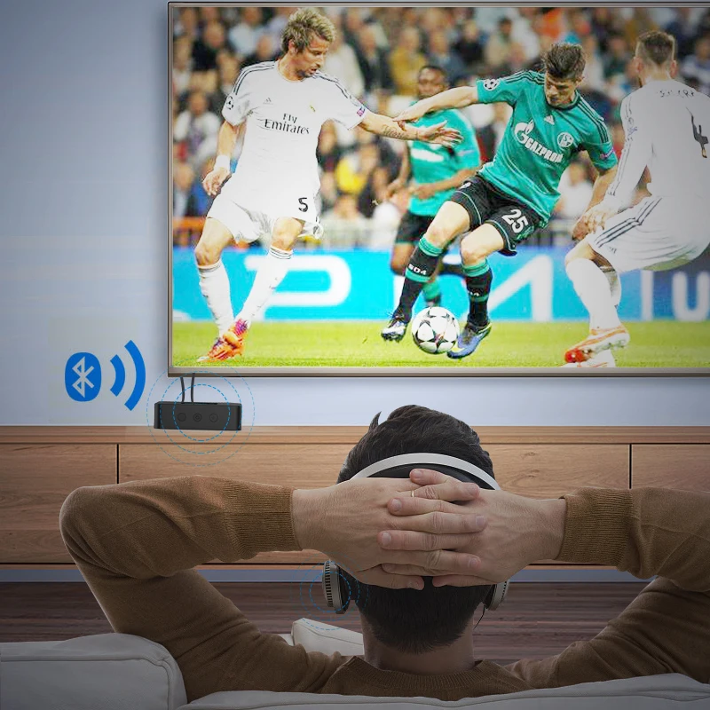 Videorlo-transmissor de Áudio com Tela Oled Bluetooth Transmissor Wireless com ll Spdif Mais Coaxial Mais 5.0 mm Adaptador Aux para tv e pc - Image 5