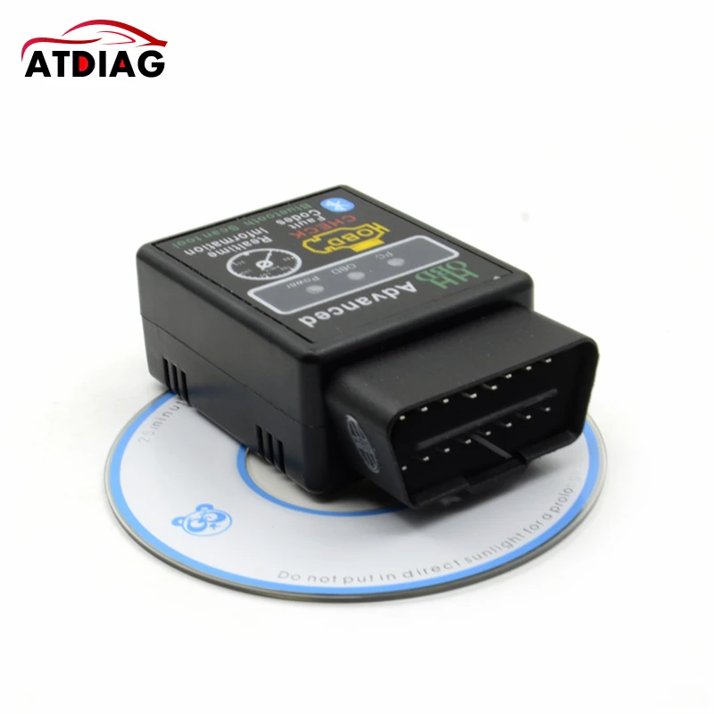 Мини-сканер HH OBD ELM327 Bluetooth OBDII автомобильный диагностический инструмент elm327 obd2 ELM