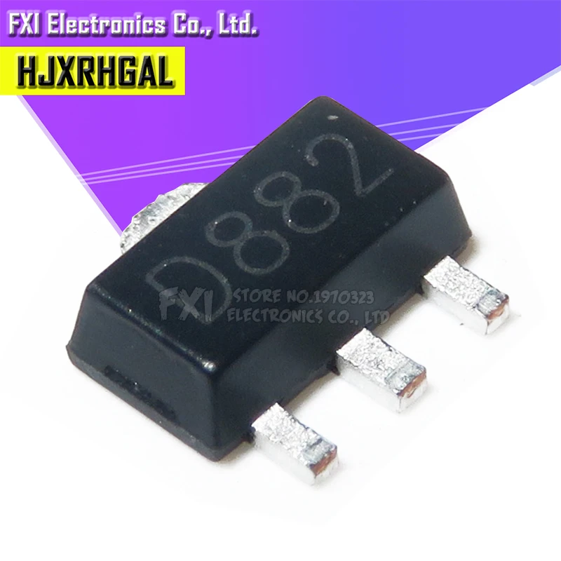 100 шт. 2SD882 D882 SOT89 SOT SMD новый оригинальный | Электронные компоненты и принадлежности