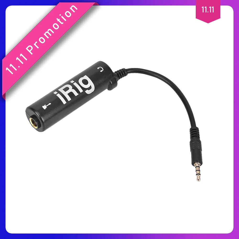 Ириг гитарный интерфейс конвертер Замена гитары для телефона/для Ipad Новый|Детали