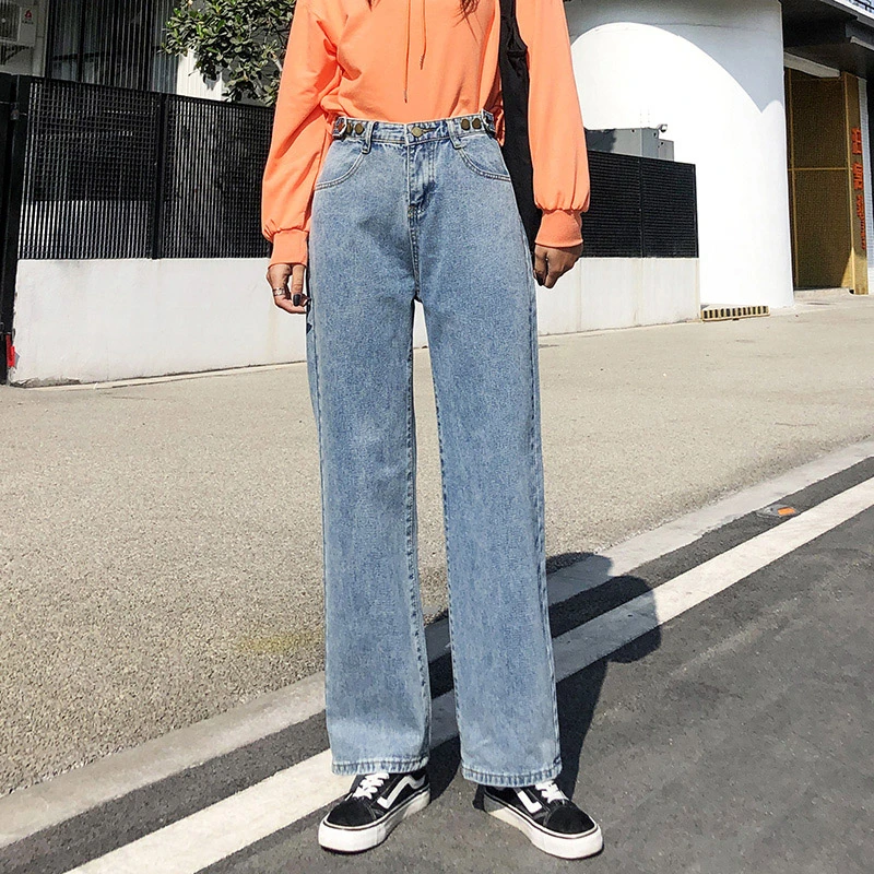 trendy high waisted jeans