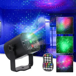 Lumière Disco LED RGB, effet d'éclairage de scène, Mini projecteur Laser, lampe de décoration de fête, Rechargeable par USB, commande vocale DJ 
