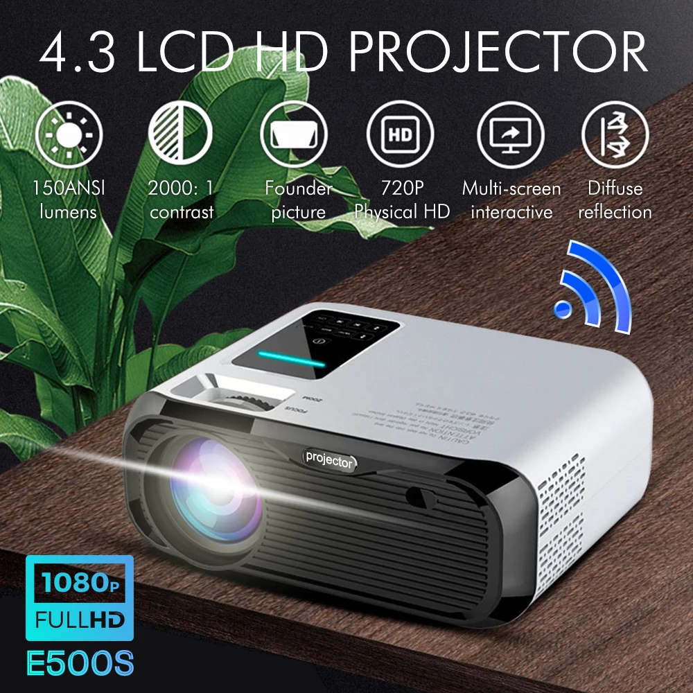 Most Buy MVXf1 E500S mini projecteur Full HD 1080P projecteur WIFI connect téléphone 1280x800P résolution Beamer 6000lumens 4K Proyector Home cinéma Most Buy MVXf1 E500S mini projecteur Full HD 1080P projecteur WIFI connect téléphone 1280x800P résolution Beamer 6000lumens 4K Proyector Home cinéma