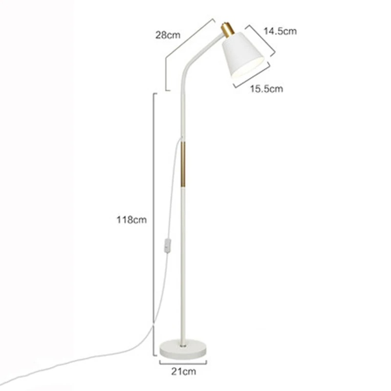 Современный светодиодный напольный светильник Macaron s светильник ing теплая Вертикальная Напольная Лампа в скандинавском стиле для гостиной спальни прикроватный Декор Светильник - Цвет абажура: A