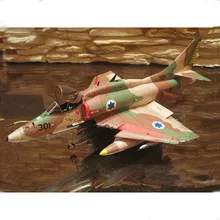 38*26cm Douglas A-4 Skyhawk Skyhawk Attack Aircraft DIY 3D Paper Card Model Building Sets Construction Toys Military Model