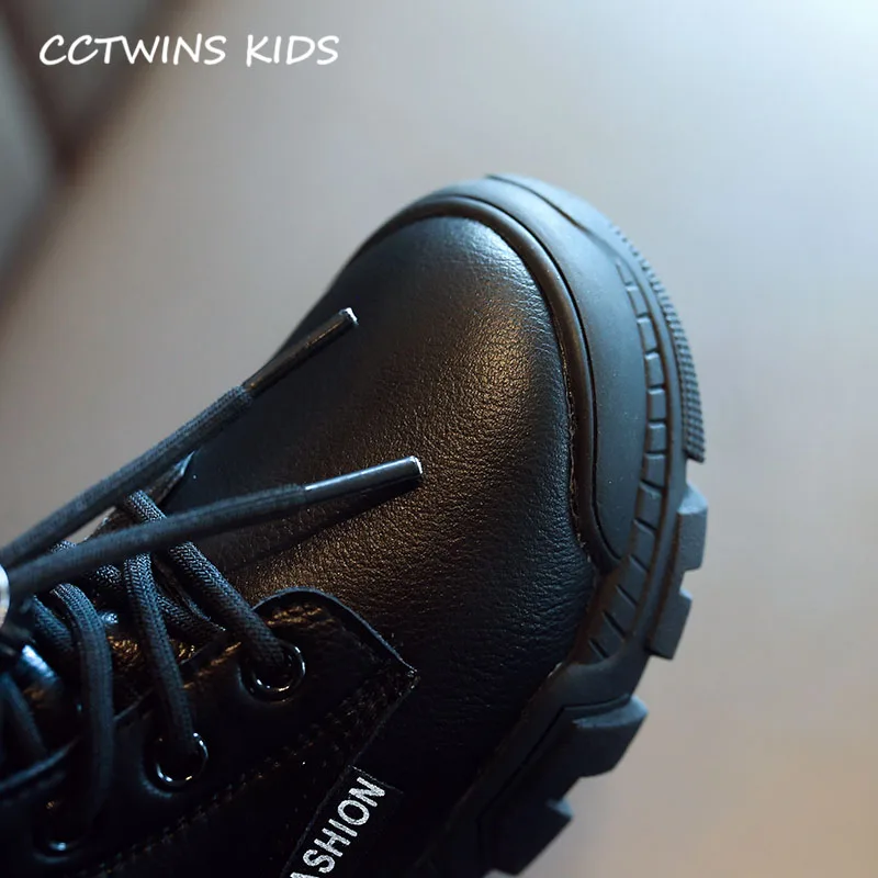CCTWINS/детская обувь; коллекция года; Зимние Модные ботильоны для маленьких мальчиков; детская теплая обувь для девочек; брендовые черные ботинки для малышей; FB1806