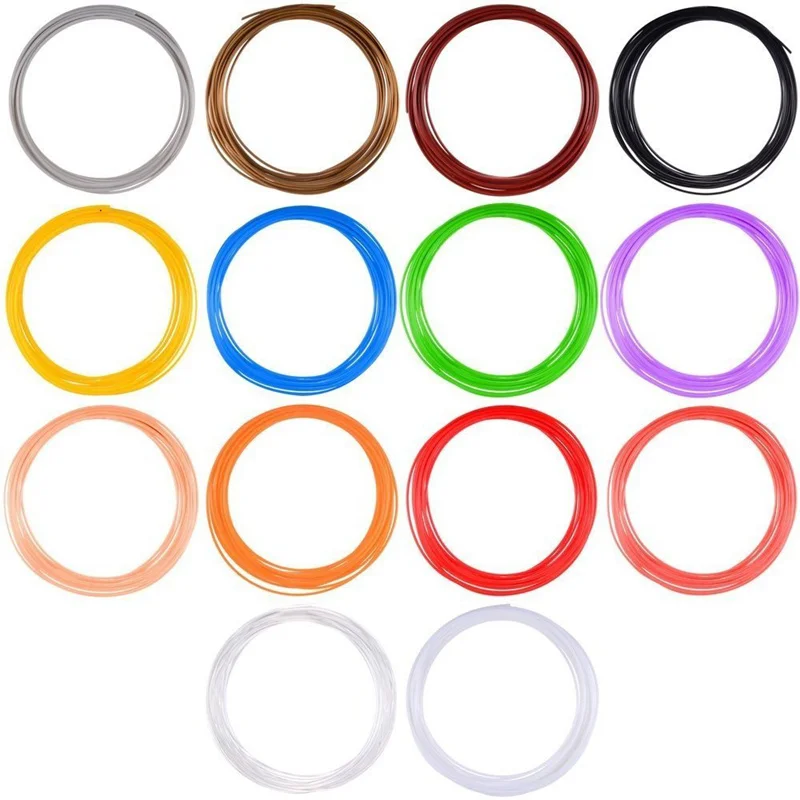 Нить для 3d принтера 1,75 мм ABS случайный 14 цветов в 20 длиной стопы