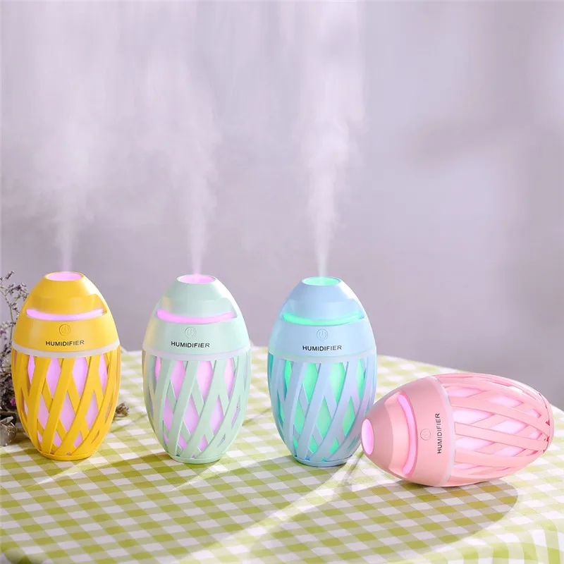 320ML Rugby Air Humidifier For Home Aroma Oil Essential Diffuser Mist Maker LED Light Ultrasonic Humidifiers Air Freshener