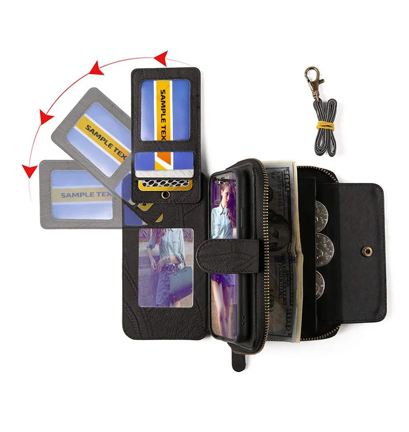 

MEGSHI New Popular Luxury Genuine Leather Case for LG G8 V40 Flip Magnet Wallet Phone Cover for stylo3 stylo4 Credit Card Slots