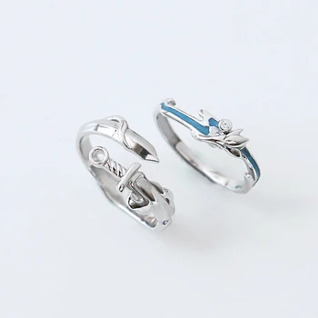 

BUDROVKY Mulan Couple Ring Creative s925 Sterling Silver Retro Men's and Women's Ring Gift for Friends Jewelry Wholesale