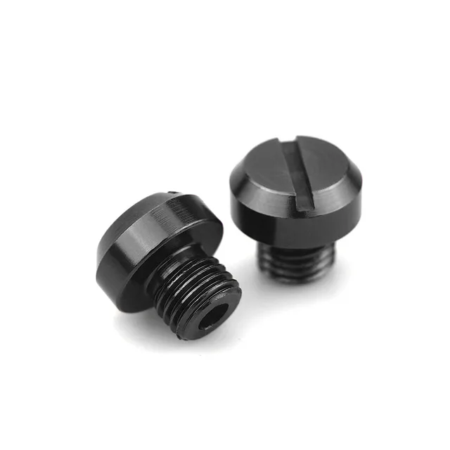 3pcs Motorcycle M10*1.25 CNC Mirrors Hole Plug Screws Caps Cover Bolts For Kawasaki Z400 Z650 Z750 Z800 Z900 Z1000 Accessories Black