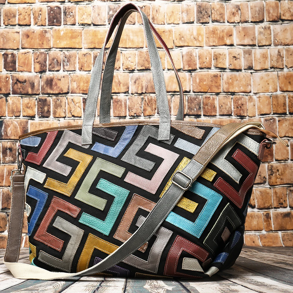 Vrouwen Schouder Crossbody Handtas Bohemian 14 ''Computer Tas Winkelen Vrouwelijke Messenger Bags Echt Leer Toevallige Zak Vrouwen Schouder Crossbody Handtas Bohemian 14 ''Computer Tas Winkelen Vrouwelijke Messenger Bags Echt Leer Toevallige Zak