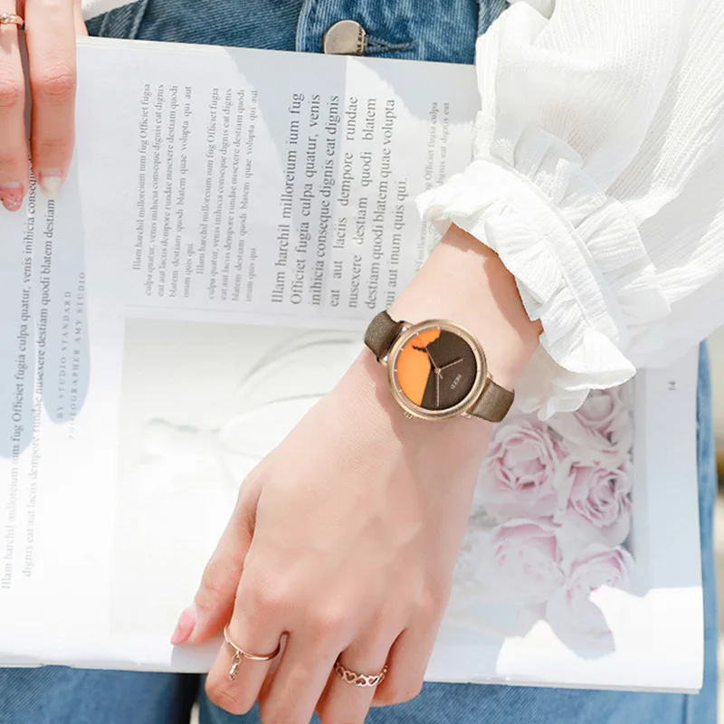 

Hipster College Style Cute Versatile KEZZI Ladies' Watch Korean-style Fashion Simple Students Leather Belt Waterproof
