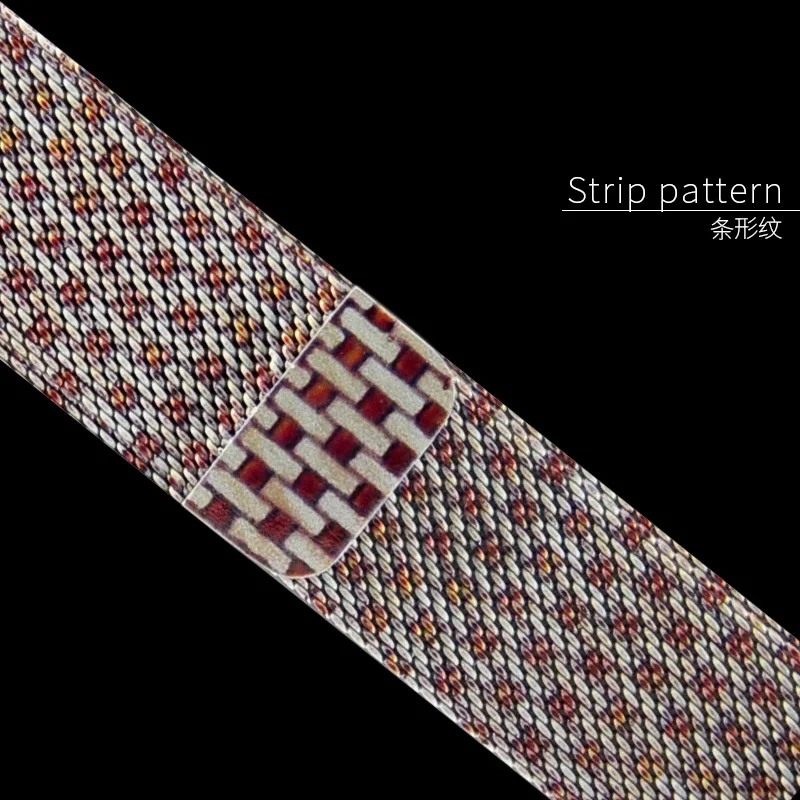 Strip pattern Леопардовый с серым ремешком для часов 40 мм 44 мм для Apple Watch 4 5 ремешок с магнитной пряжкой 38 мм 42 мм для Iwatch Series 3 2 1 - Цвет ремешка: Strip pattern