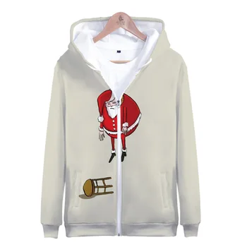 

Fly Santa Claus Cosplay Zipper Hoodies Fashion Men/Women 3D Sweatshirts Hooded Unisex Top Wholesale Autumn Casual Pullover