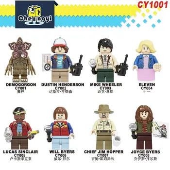 

8Pcs/set LEGO Sci-Fi Thriller Movie Stranger Things Building Blocks Compatible LEGO Figures Toys For Children Gifts