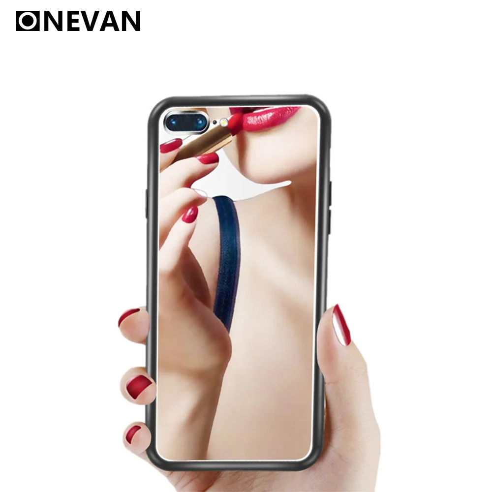 

Luxury Beauty Mirror Silicone Plating Soft TPU Phone Case Cute For Samsung Galaxy S8 S10 S9 S10 Plus Note 10 8 9 Makeup Cover
