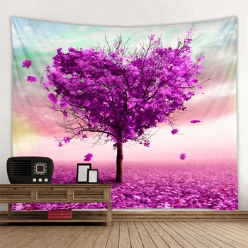 

Caring Trees Caring Flowers Trees Nordic Style Background Tapestry Decoration Scene Cloth