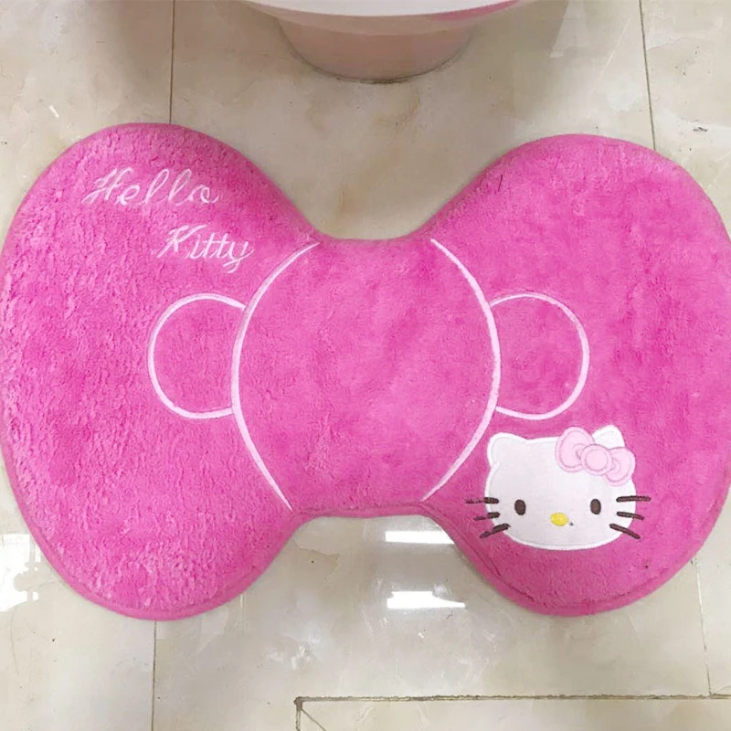 Hello kitty теплое мягкое моющееся сиденье для унитаза Чехол коврик набор для домашнего декора коврик для унитаза чехол для сиденья Крышка для унитаза аксессуары