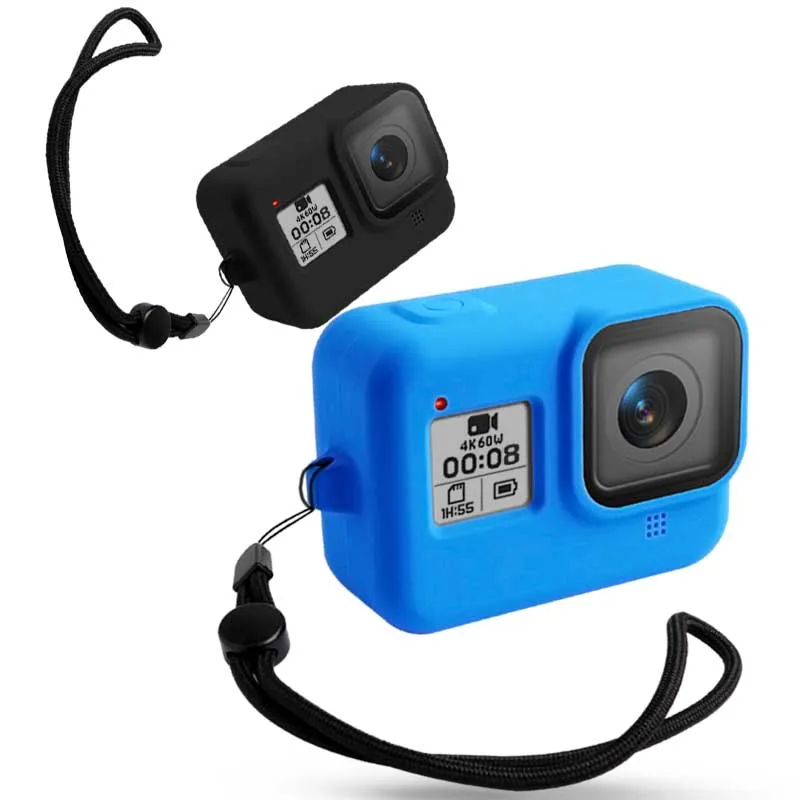 Мягкий силиконовый чехол для Gopro Hero 8 чехол черный синий защитный полный чехол для Gopro Hero 8 аксессуары для экшн-камеры