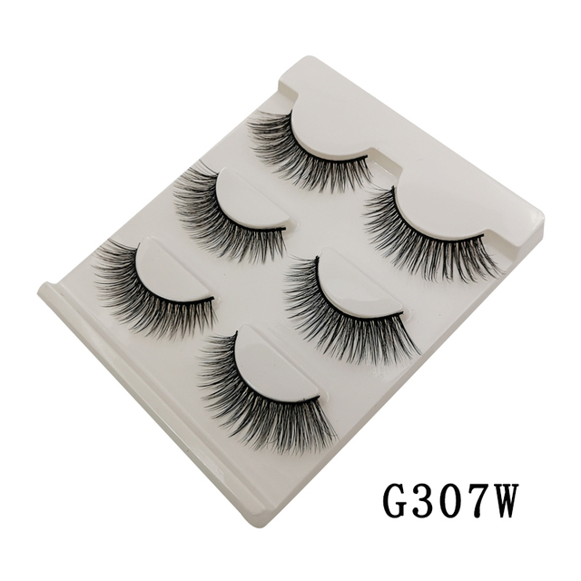 Pair 3D Mink Lashes Natural Eyelash Dramatic False Eyelashes Faux Cils Makeup Wholesale Fake Eyelash Extension maquiagem