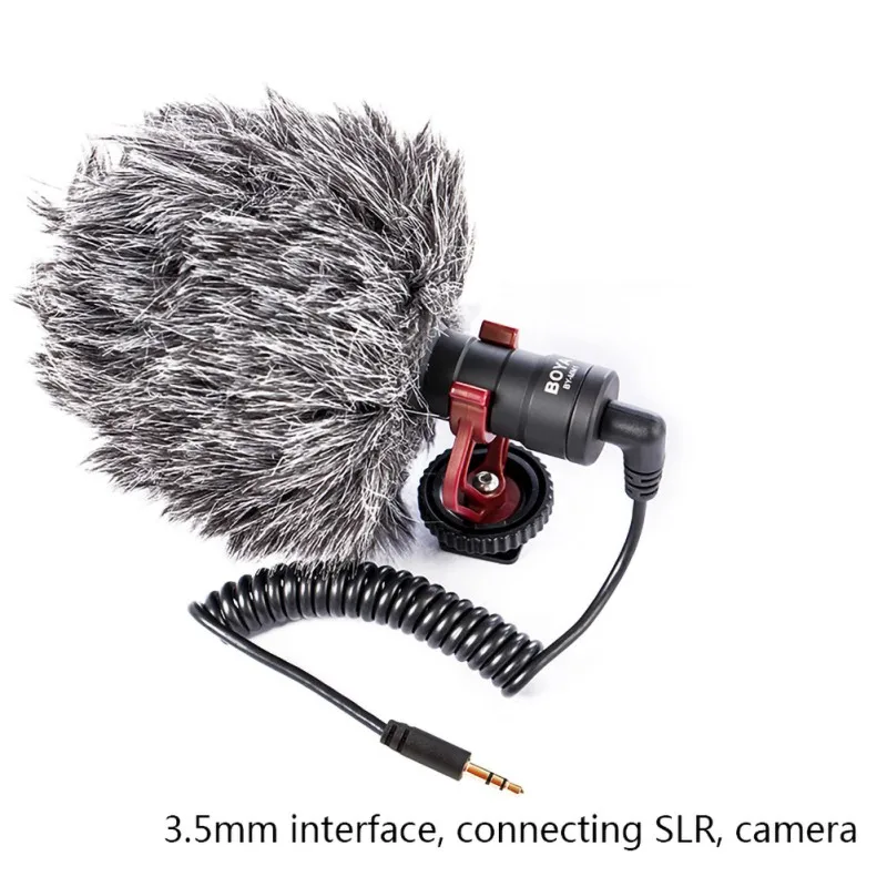 ##BUY Lapel Heart shaped Microphone for Digital SLR Camera Phone Built in Microphone Windshield Video Record Microphone