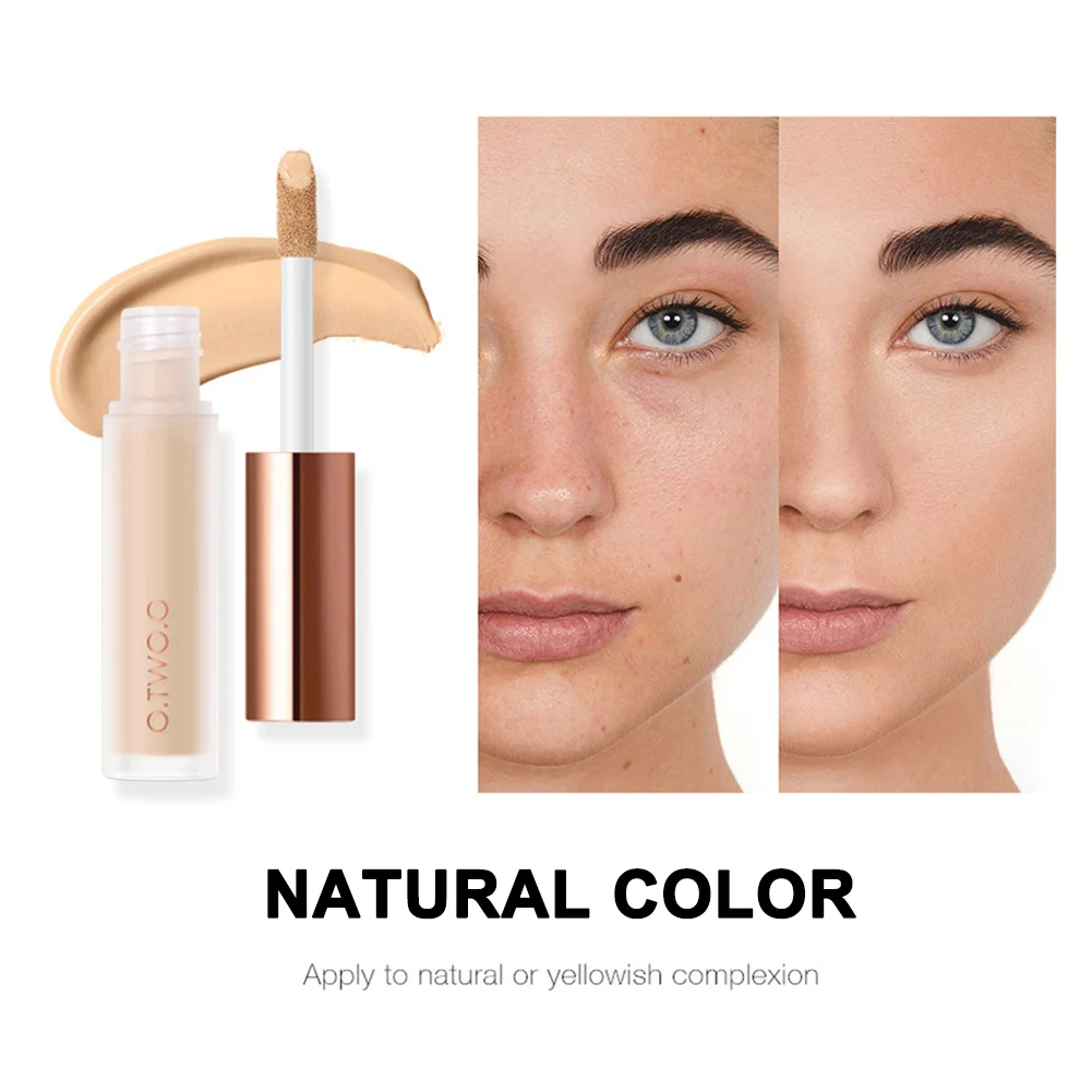 Natural color Жидкий консилер, долго носящий увлажняющий консилер для темных кругов, пятен MH88 - Цвет: Natural color