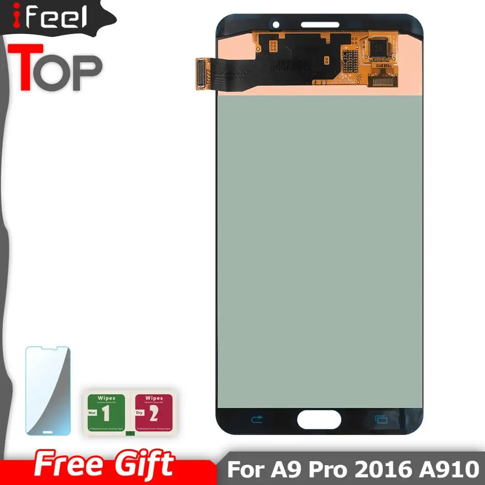 Super AMOLED ЖК-дисплей для Samsung Galaxy 2016 A9 Pro A910 A9100 сенсорный экран в сборе бесплатная
