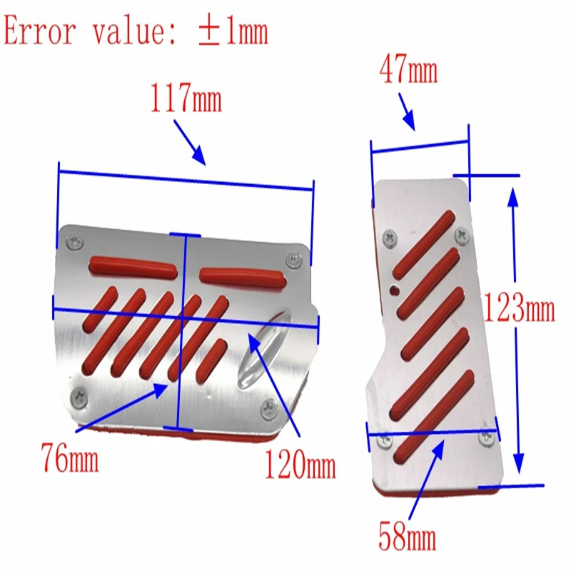 Universal Aluminum Automatic Manual Transmission 2 pcs OR 3 pcs Non-Slip Car Brake Clutch Pedal Cover Set Kit Pedali car styling,car accessories,car pedals,pedal cover