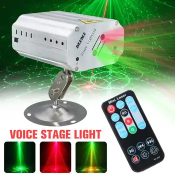 

12 Patterns Disco Light DJ Laser Stage Light red green Blue LED Effect With Controller Moving Wedding Birthday Party DJ Lamp