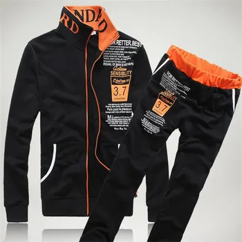 

Mens Tracksuit 2020 Men's Casual Style Monogrammed Print Slim Hip Hop Sport Men's Suit