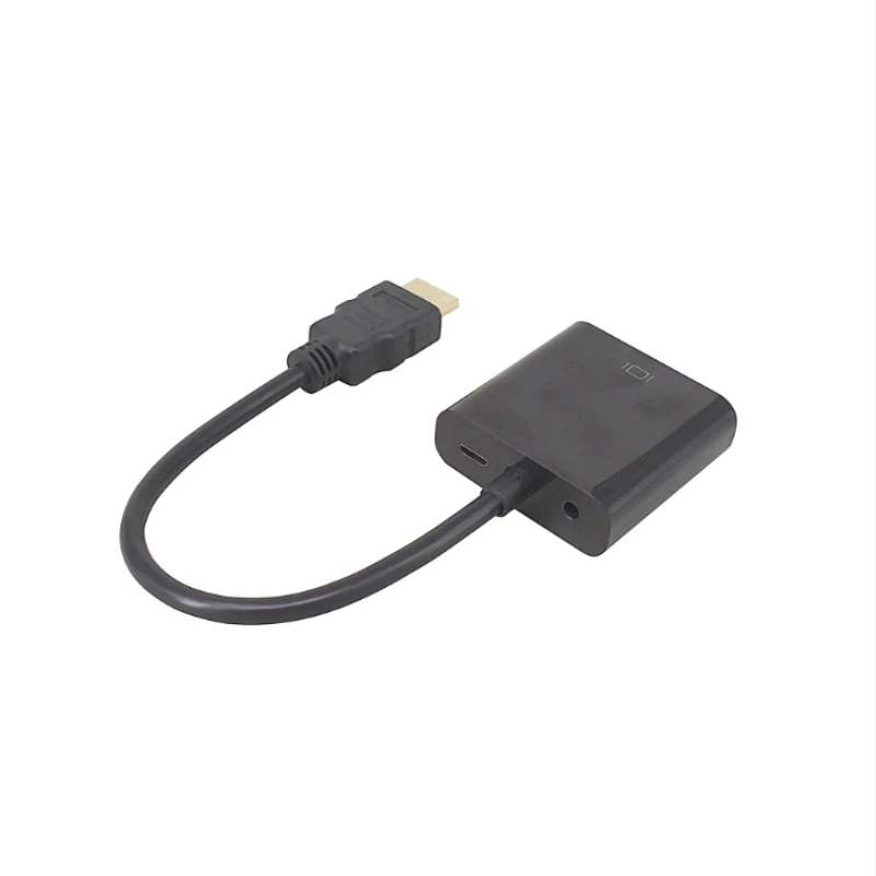 Адаптер hdmi-vga Мужской конвертер с разъемом адаптер 1080P цифровой аналоговый видео аудио для ПК ноутбука планшета
