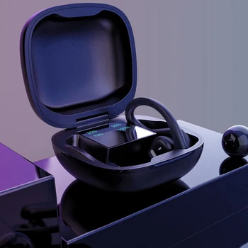 

New wireless earphone bluetooth 5.0 IPX5 waterproof business men Ear-Hook earphones Don't hurt ears headset for Android ios