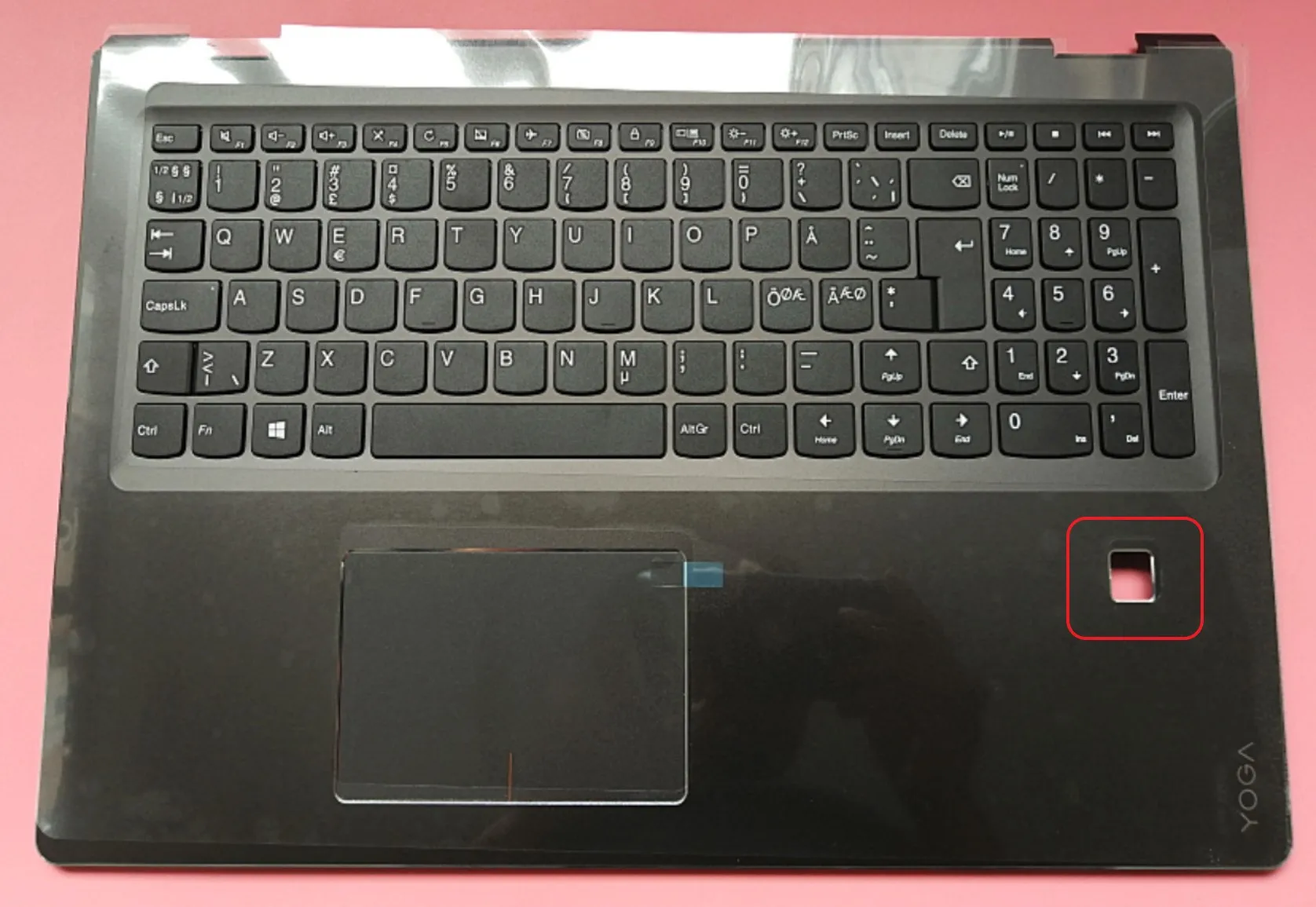 Nuovo/Org Per Lenovo Flex4-15 Yoga510-15 Yoga 510-15Ikb Yoga 510-15Iks Poggiapolsi Tastiera Nordica Coperchio Superiore Touchpad