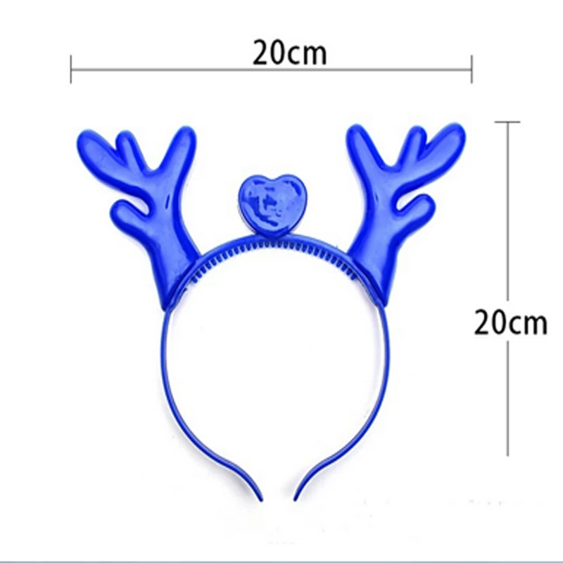  Sale Gafas Led 20pcslot Free Shipping Flash Colorful Christmas Party Headband Toy Deer Horns Led Glowing Kids Decoration (9)