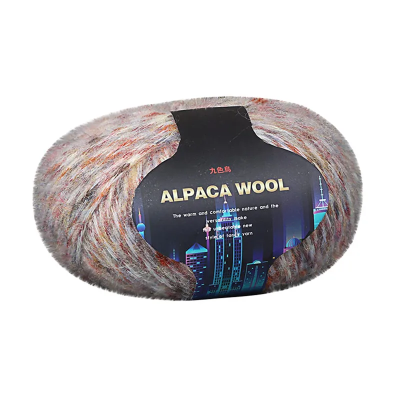 Шерстяное цветное пальто ручной вязки Alpacawool, свитер, шарф из толстой шерсти, ручная вязка, детский шарф из толстой шерсти@ D - Цвет: G