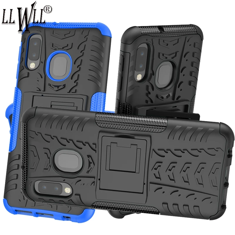 Armor Stand Case For Samsung Galaxy A10 A20 E A10E A20E Hybrid Rugged Cover Silicone |