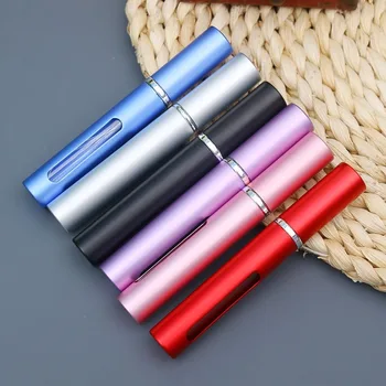 

5ML Mini Portable Metal Refillable Perfume Bottle With Spray Empty Cosmetic Containers With Atomizer Travel Accessories