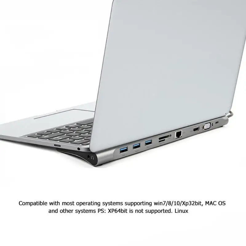 10 в 1 usb type C хаб-конвертер к HDMI VGA RJ45 USB 3,0 PD 3,5 мм аудио адаптер Flash Read 70-90 Мбит скорость чтения-записи