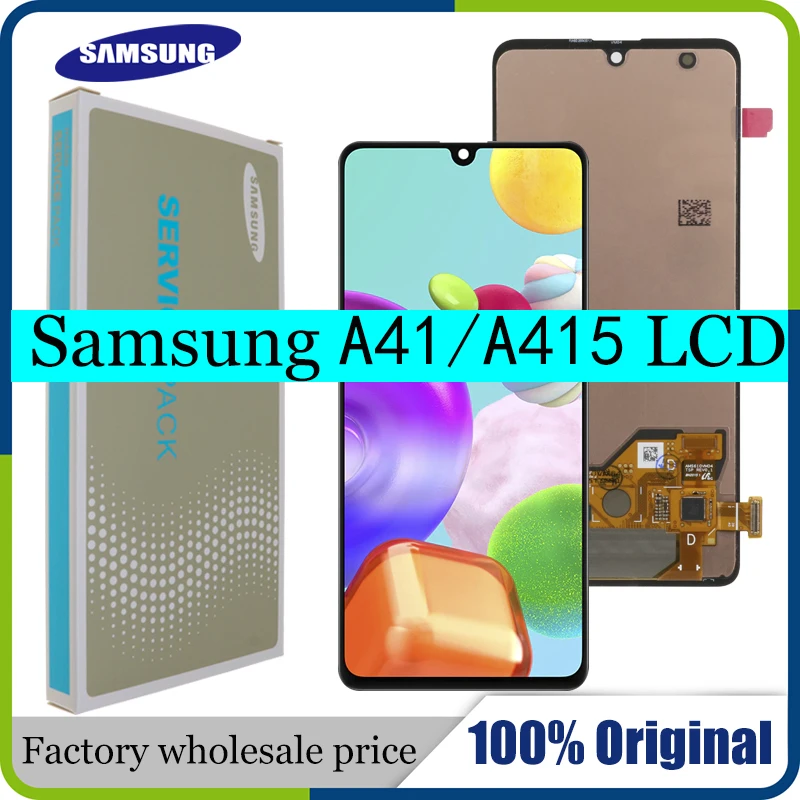 ЖК-дисплей 6 1 &quotAMOLED для Samsung Galaxy A41 SM-A415F A415 сенсорный экран с дигитайзером в сборе