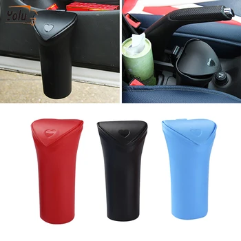 

YOLU Car Trash Can Organizer Garbage Holder Automobiles Storage Bag Door Seat Back Visor Trash Bin Paper Dustbin