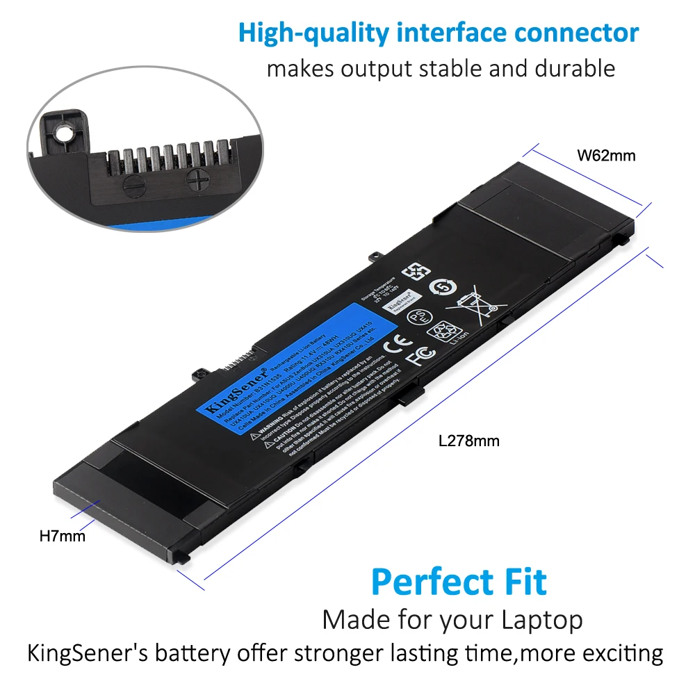KingSener B31N1535 Аккумулятор для ноутбука ASUS ZenBook UX310 UX310UA ...