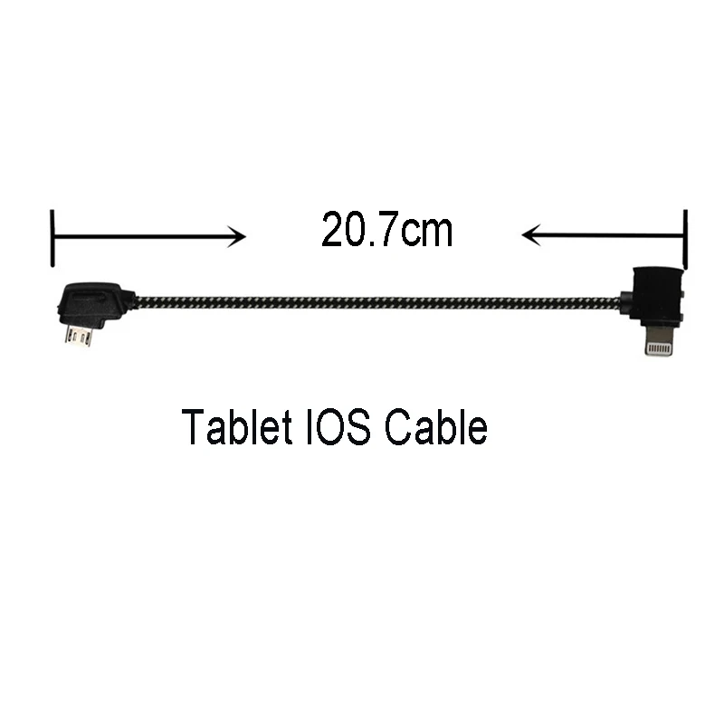 Table IOS Пульт дистанционного управления кабель для передачи данных для DJI Mavic Mini/Pro/Air/2 провода подключения мобильного планшета передачи Android Micro USB/type-c IOS - Цвет: Table IOS