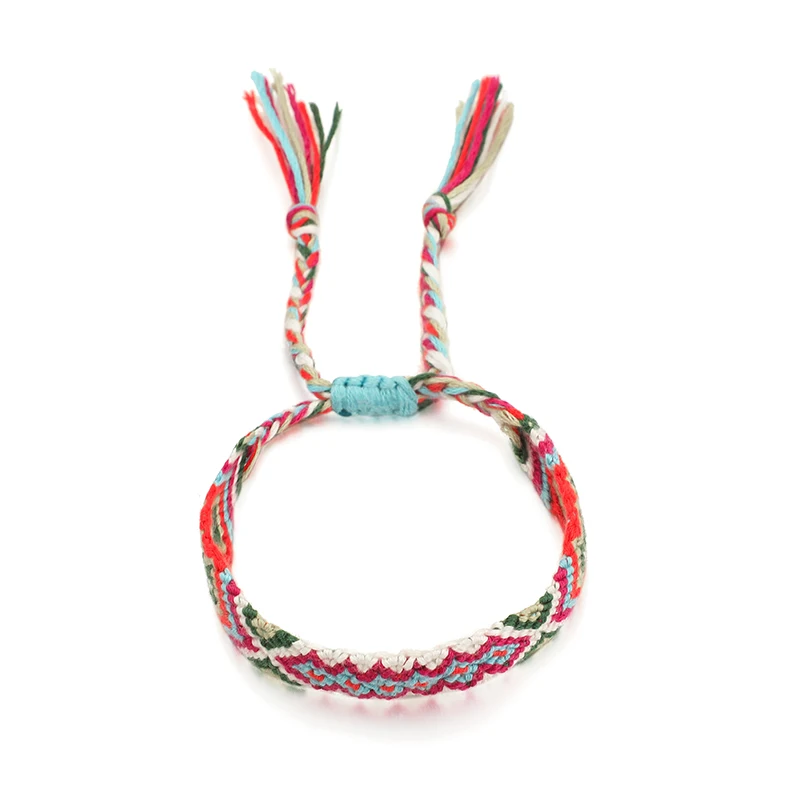 Tocona красочные регулируемые веревки Boho браслеты дружбы для женщин девушек Плетение ручной работы браслеты-шармы Ювелирные изделия на лодыжке браслеты - Окраска металла: 8510