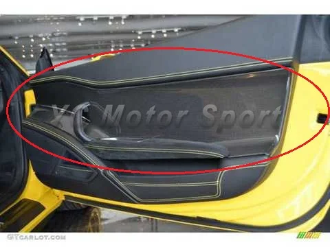 

Автомобильные аксессуары из углеродного волокна OEM стиль внутренняя дверная панель 2 шт. подходит для 2010-2014 F458 Italia купе и паук Дверная панель Крышка