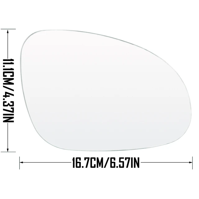 Voor Vw Golf 5 Mk5 2003 - 2008 Jetta Passat B6 2006-2009 Links Rechts Deur  Side Verwarmde Wing spiegel Glas Achteruitkijkspiegel Achteruitkijkspiegel  Plaat - AliExpress