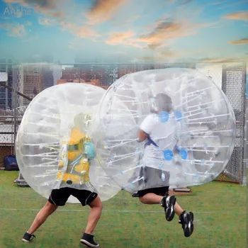 

PVC Transparent 1.5M Diameter Inflatable Bumper ball Human Knocker Ball Bubble Soccer