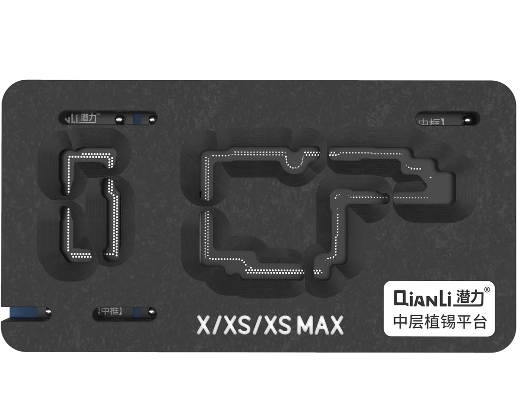 QIANLI средний слой платы приспособление pcb держатель реболлинга платформы с BGA трафарет для iphone X XS XSMAX 11 11PRO PROMAX - Цвет: X XS XSMAX