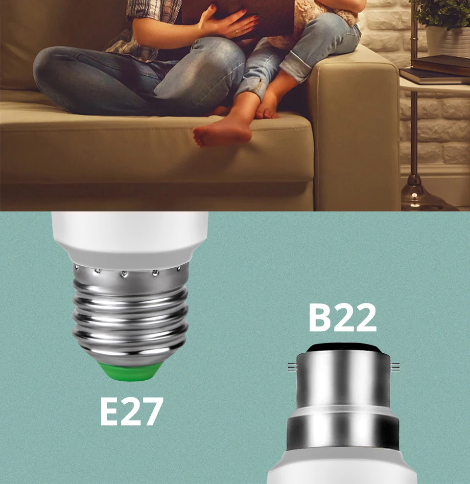 85-265 в 15 Вт E27 светодиодный умный Wi-Fi светильник B22 с регулируемой яркостью Wake up лампа приложение управление голосом Совместимость Google Assistant Alexa